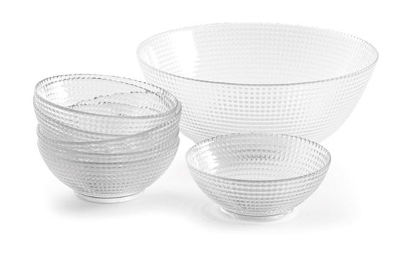 ENSALADERA CRISTAL + 6 BOLS SET 7 PZAS GENERATION