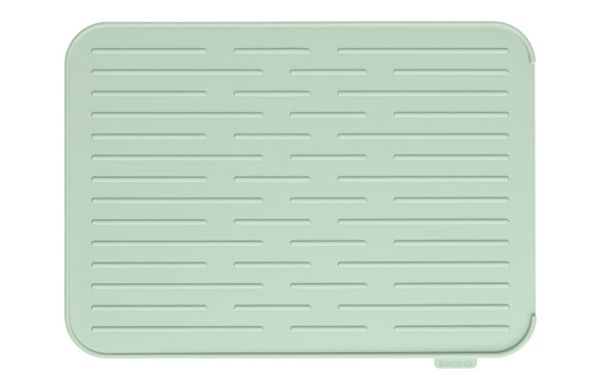 ALFOMBRILLA ESCURREPLATOS SILICONA 44X32CM VERDE JADE