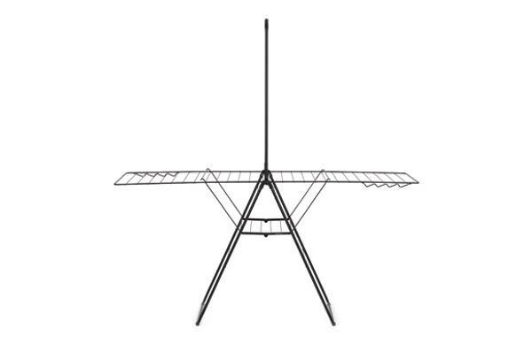 TENDEDERO ALAS + BARRA PARA PERCHAS 25 M - NEGRO MATE