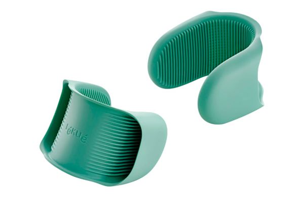 MINI MANOPLAS FLEXIBLES 8X8,3X5,5CM VERDE 2UN