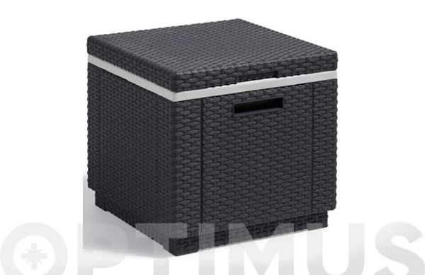 MESITA TERMO RATAN RESINA ICE-CUBE ANTRACITA