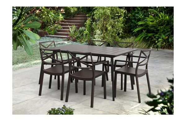 MESA RECTANGULAR METALEA 146 X 87 CM