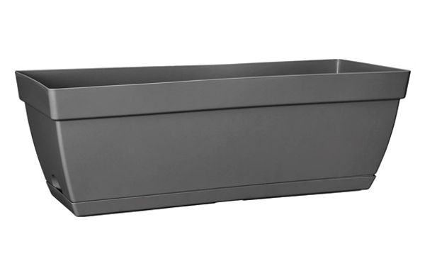 JARDINERA RECTANGULAR PARIS ANTRACITA 50 CM