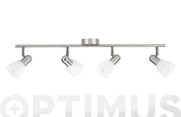 FOCO BURLAP E14 4 X 40 W MAX 4 FOCOS NIQUEL