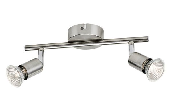 FOCO LIMBALI GU10 2 X 50 W MAX 2 FOCOS NIQUEL