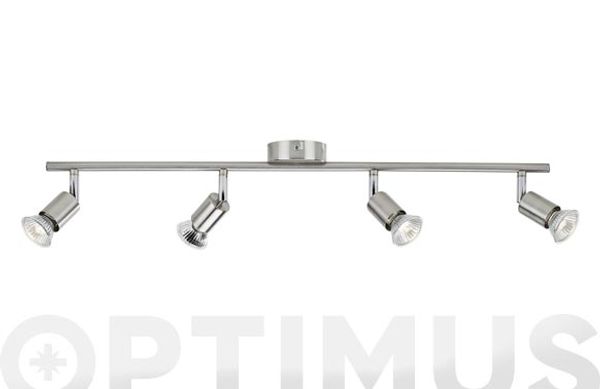 FOCO LIMBALI GU10 4 X 50 W MAX 4 FOCOS NIQUEL