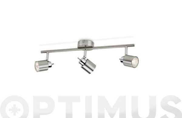 FOCO MERANTI GU10 3 X 35 W MAX 3 FOCOS NIQUEL