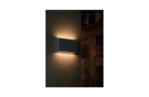 APLIQUE EXTERIOR BERN NEGRO IP54 580LM 12W