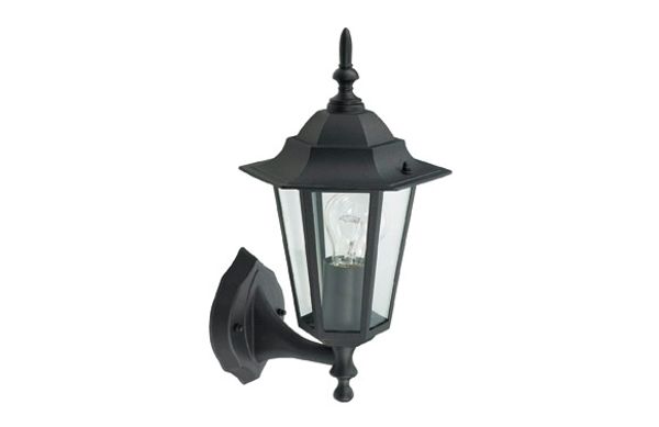 FAROL PARED ASCEDENTE NEGRO IP44 E27 60W