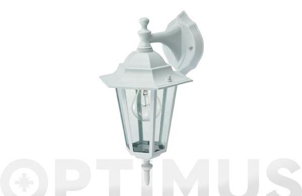 FAROL PARED DESCENDIENTE BLANCO IP44 E27 60W