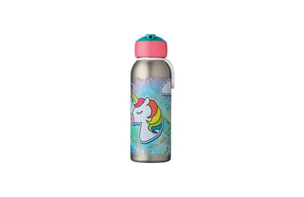 BOTELLA INOX TERMO FLIP UP UNICORN 350 ML