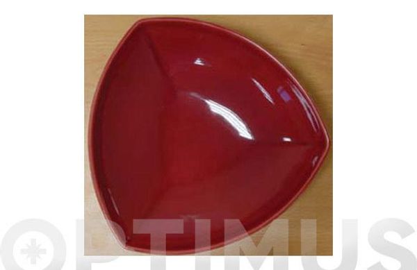 PLATO LLANO TRIANGULAR BURDEOS 028-29 CM