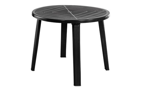 MESA REDONDA CRISTOBAL/GIOVE ANTRACITA Ø 90 CM