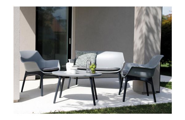 CONJUNTO POLIPROPILENO GRIS/GRIS ANTRACITA SET PAROS