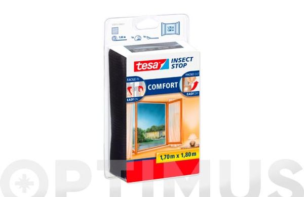 MOSQUITERA VENTANA 1,7 X 1,8 MT COLOR ANTRACITA