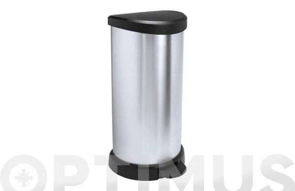 CUBO PEDAL METAL BIN CURVER METAL 40 L