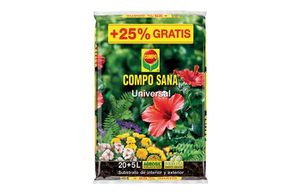 SUBSTRATO UNIVERSAL COMPO SANA 20 +5 L GRATIS