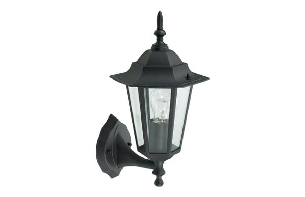 FAROL PARED ASCEDENTE NEGRO IP44 E27 60W