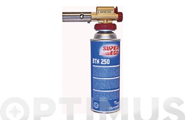 CARTUCHO GAS CON VALVULA 250 ML BTN250/227GR