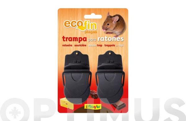 TRAMPA MECANICA ROEDORES RATONES 2 UDS