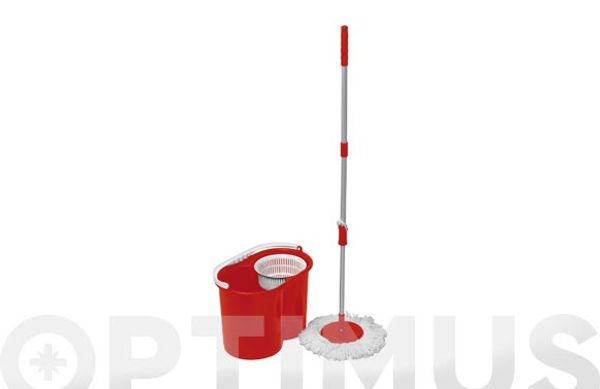 CUBO CON ESCURRIDOR 22 L CENTRIFUGO ROJO