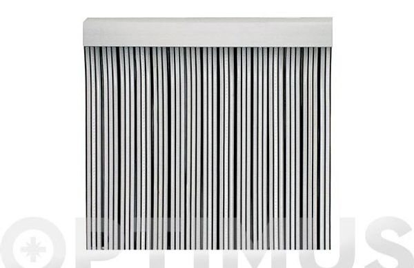 CORTINA PUERTA CINTA NEGRA 90 X 210 CM