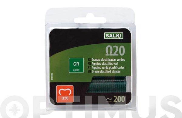 GRAPA CERCADOS OMEGA 200 UDS A20 VERDE