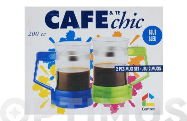 MUG CHIC AZUL (JUEGO 2 UNIDADES)