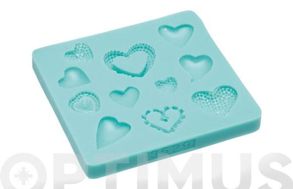 PLANTILLA SILICONA FONDANT NOVALLAS 9494-CORAZON