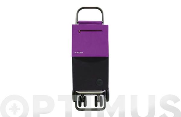 CARRO COMPRA 4 RUEDAS CHASIS REFORZADO SBELTA TWEED 4.2 NEGRO MALVA