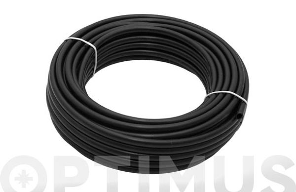 MICROTUBO FLEXIBLE NEGRO PARA GOTEO Ø 6 X 4 MM 25 M