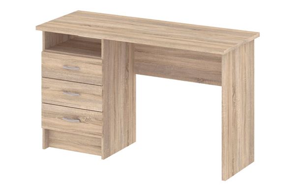 MESA ESTUDIO CON CAJONES 120X48X72,6 CM TEIDE ROBLE