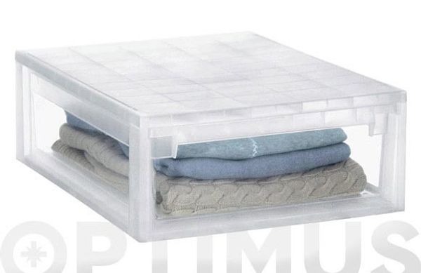 CAJON MULTIUSOS LIGHT DRAWER TRANSPARENTE 22 L