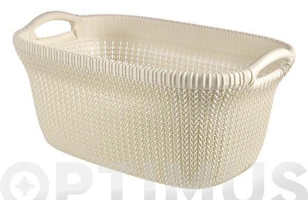 CESTA ROPA KNIT BASKET 40 L BLANCO