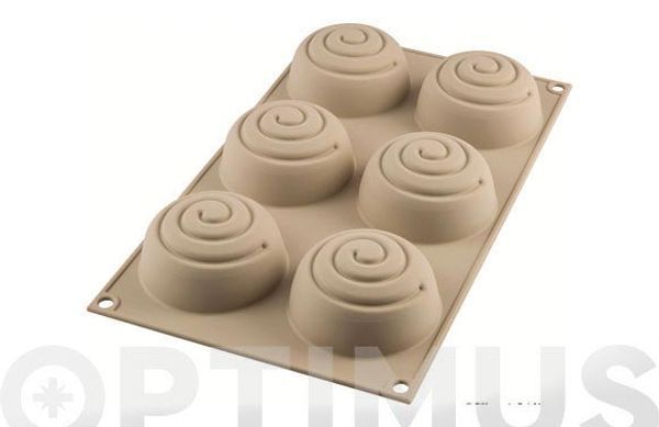 MOLDE SILICONA 3D REDONDO ESPIRAL MINI
