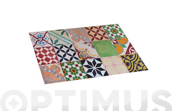 ALFOMBRA VINILICA CROMA MOSAICO COLOR 45 X 75 CM