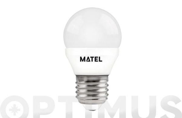 BOMBILLA LED ESFERICA E27 LUZ CALIDA 650LM 7W