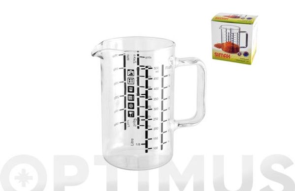 JARRA MEDIDORA VIDRIO 0,6 L