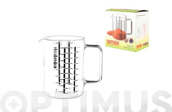 JARRA MEDIDORA VIDRIO 1 L
