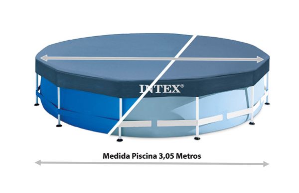 COBERTOR DE INVIERNO PARA PISCINA REDONDA METAL FRAME INTEX Ø 305 CM