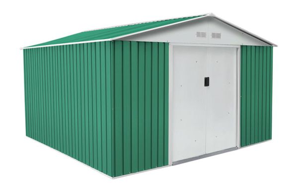 CASETA METALICA BEDFORD VERDE 11,59 M² 321 X 361 X A205 CM