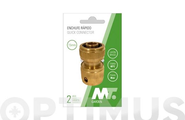 CONECTOR RAPIDO LATON Ø19 MM