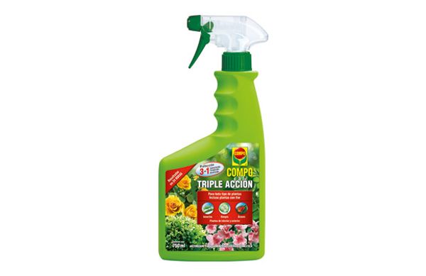 TRIPLE ACCION INSECTICIDA + FUNGICIDA + ACARICIDA 750 ML