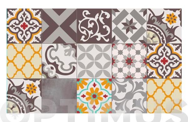 ALFOMBRA VINILICA CROMA 45X75 CM PATCH GRIS AMBAR