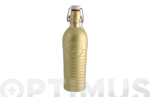 BOTELLA VIDRIO METALIZADA ORO 1 L