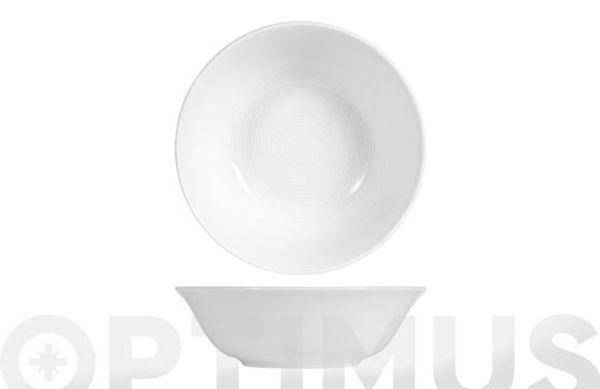 BOL PORCELANA GRABADO BLANCO Ø 14 CM