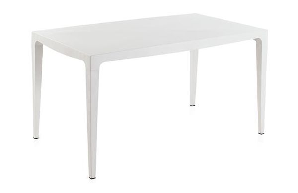 MESA RESINA MASTER BLANCO 140 X 80 CM