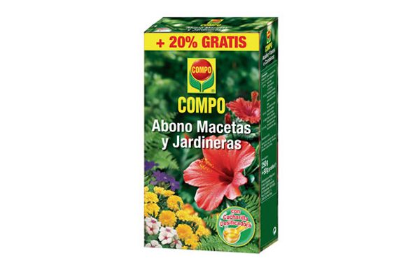 ABONO MACETAS Y JARDINERAS 250G + 50G GRATIS