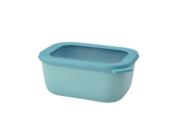 CONTENEDOR ALIMENTOS RECTANGULAR CON TAPA CIRCULA 1500 ML - VERDE NORDICO