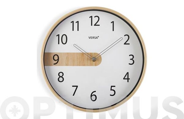 RELOJ PARED REDONDO Ø30,5 CM - BLANCO